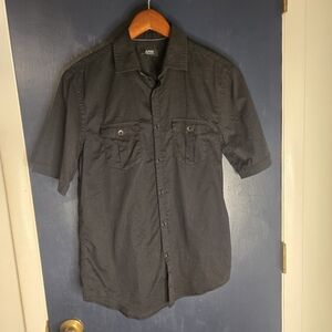 Alfani Short Sleeve Button Up Shirt